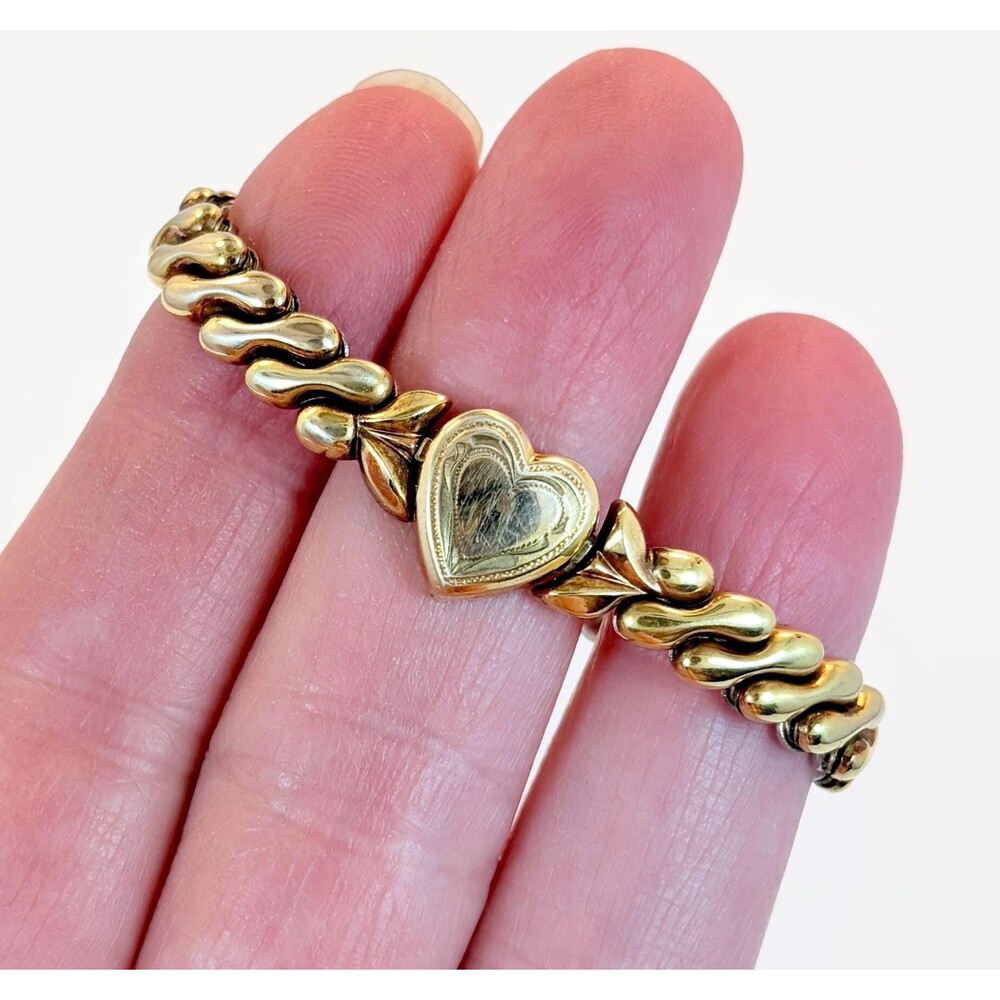 Vintage, Sweetheart Bracelet, Heart, Dainty, Expansion, Small Wrist, Speidel